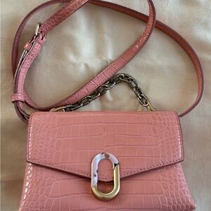 Charles & Keith Croc-Embossed Women's Bag